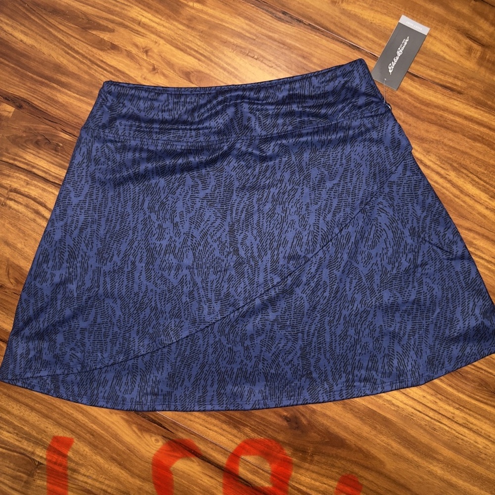 $10 Friday Eddie Bauer blue pattered KACEY SKIRT